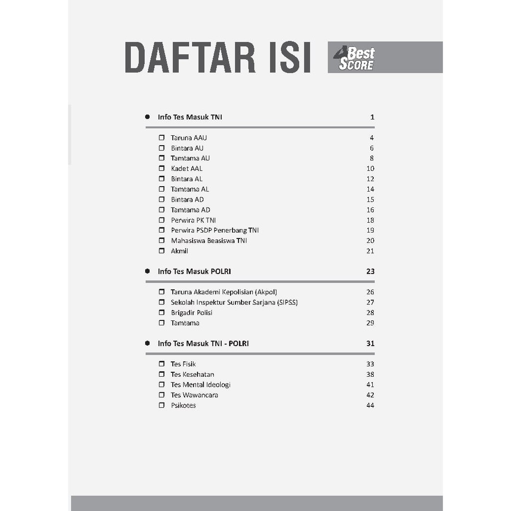 Best Score Tes Masuk Tni Polri Sistem Cat 2020 2021 Shopee Indonesia