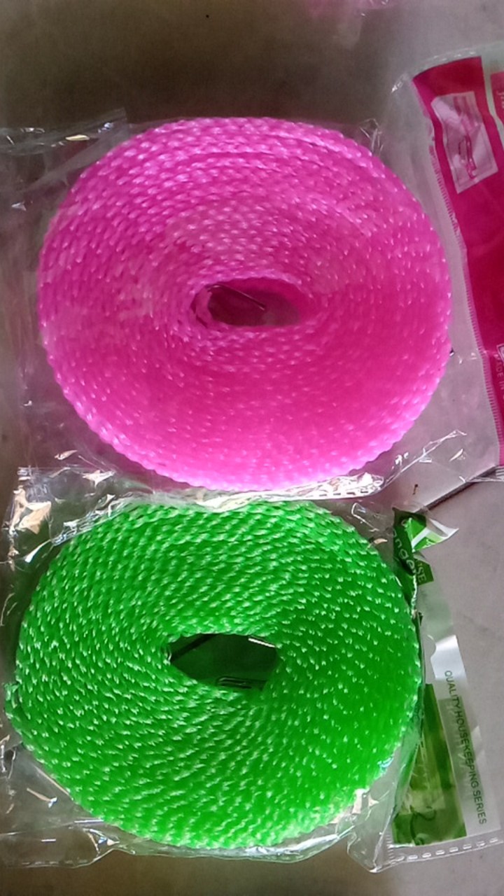 Tali Jemuran Jemur 5 Meter Praktis Kuat Murah Clothes Line Laundry Tambang Dengan Pengait Hanger