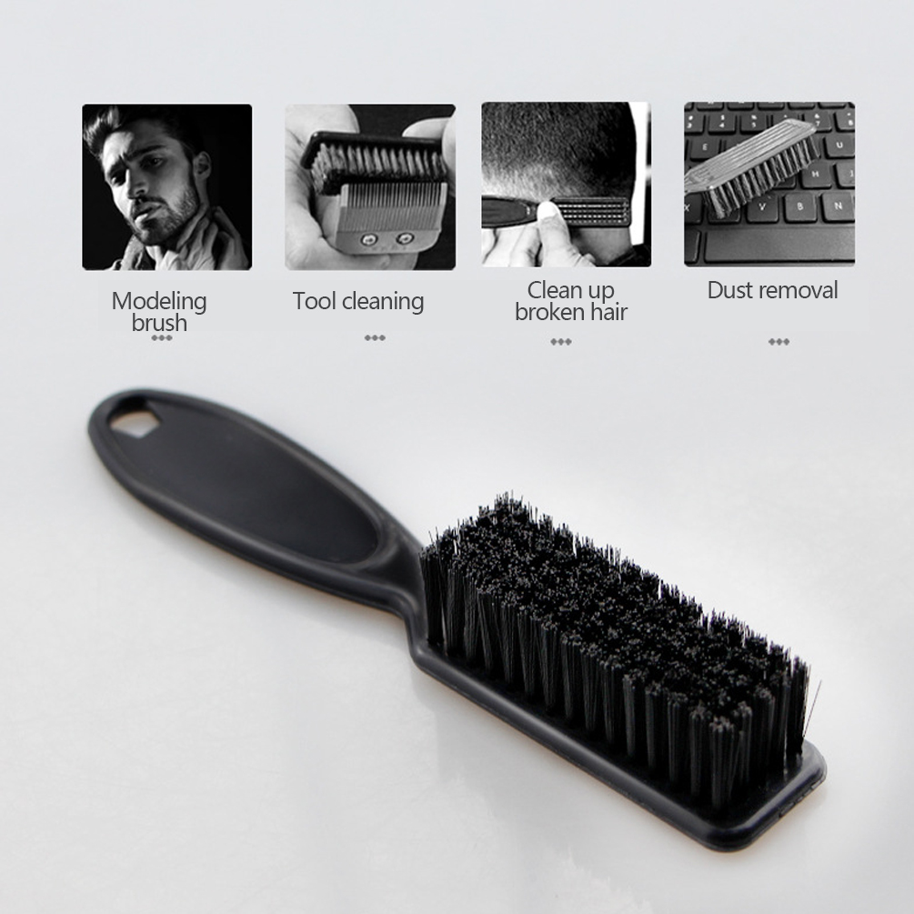 【READY】Scissors Cleaning Brush Barber Shop Skin Fade Vintage Oil Head Shape Carving Fade Brush Comb