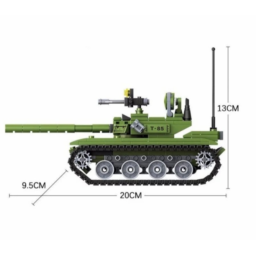 Mainan Edukasi Anak Laki laki Mobil Tank National Awaking - Compatible Set National Awaking 7015 - 415PCS