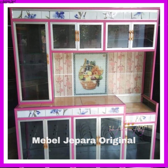 Rak Dapur / Rak Serbaguna Kaca Aluminium Murah