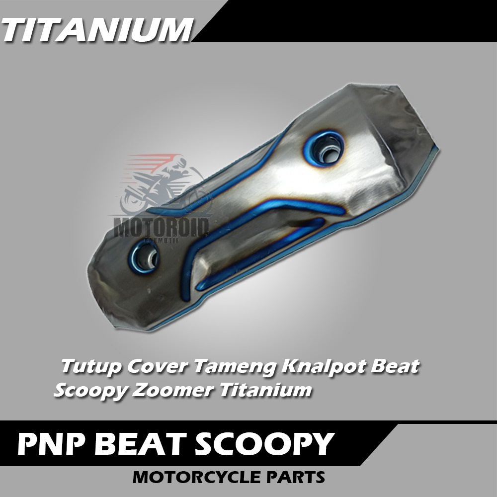 Cover Knalpot Zoomer Titanium PNP BEAT SCOOPY