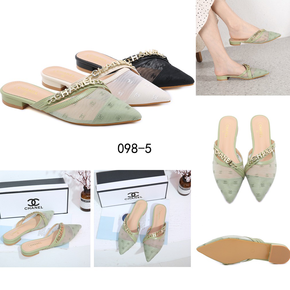 CH CC Mesh Flat Heel Shoes 098-5