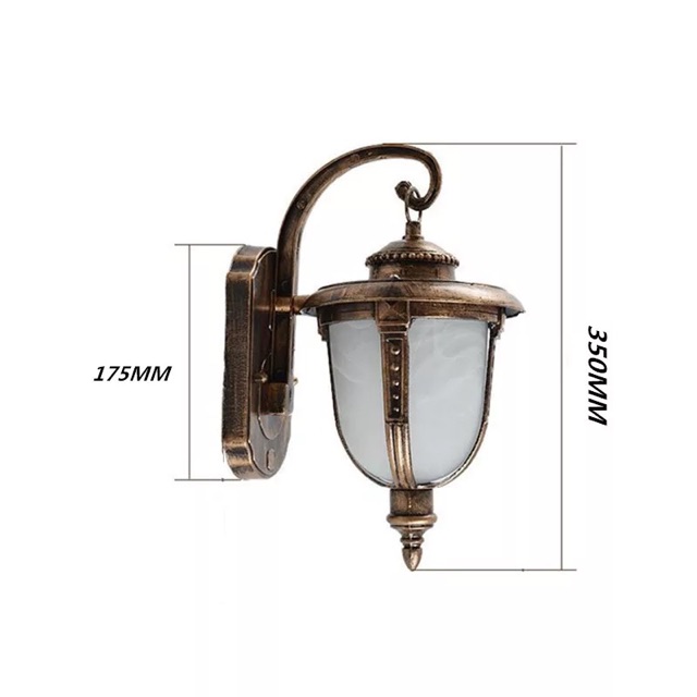 Lampu Dinding/Lampu Outdoor/Lampu Tempel /Lampu Taman/Lampu Tidur / Lampu Pilar/ Lampu Antik 5031/1 Gold/black