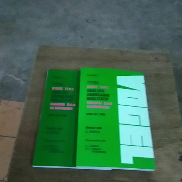 Vogel buku teks analisis anorganik kualitatif jilid1 &2