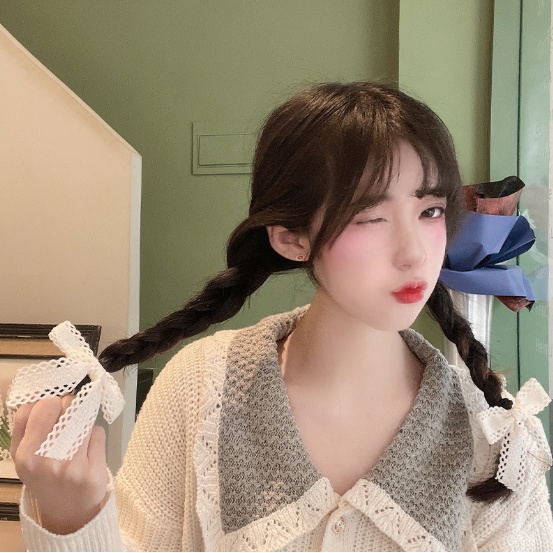 Ikat Rambut Korea Perempuan Motif Pita Kecil Lucu Aksesoris Rambut Wanita korea Premium import AK118