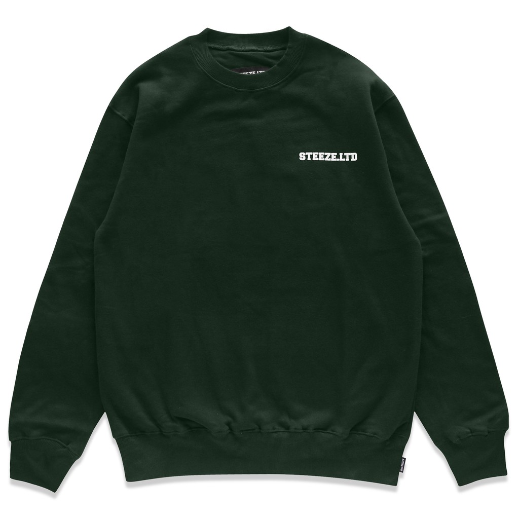 STEEZE.LTD - MINI COLLEGE CREWNECK FOREST GREEN