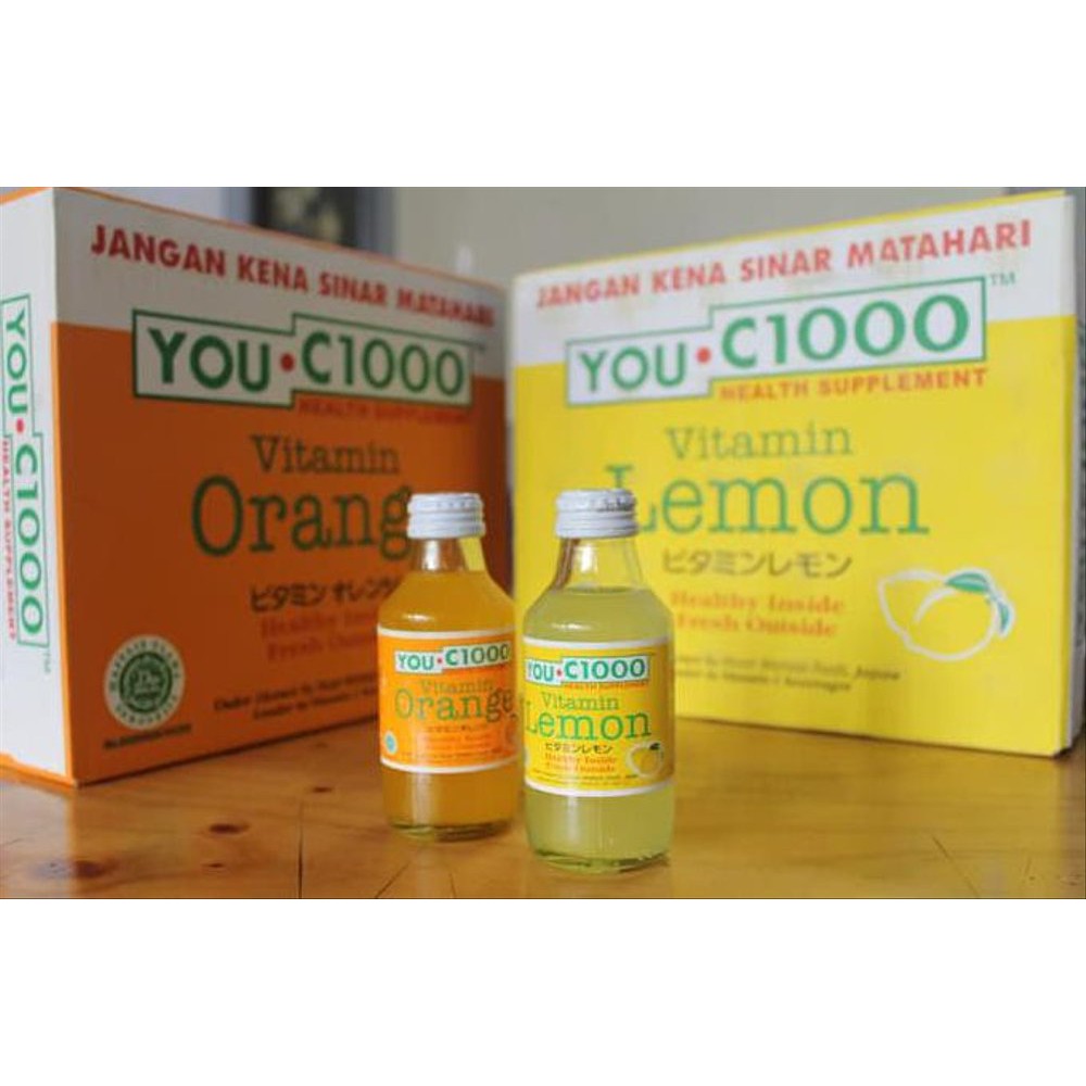 Minuman Suplemen Vitamin C Dosis Tinggi Covid 19 You C 1000 You C1000 Uc1000 Uc 1000 Orange Lemon Shopee Indonesia