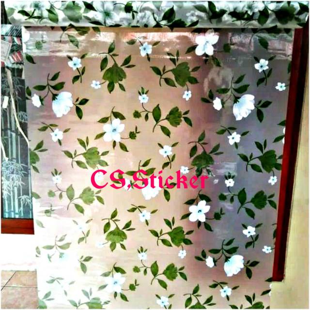 Stiker kaca motif/ stiker kaca polos & kaca film/stiker kaca motif bunga