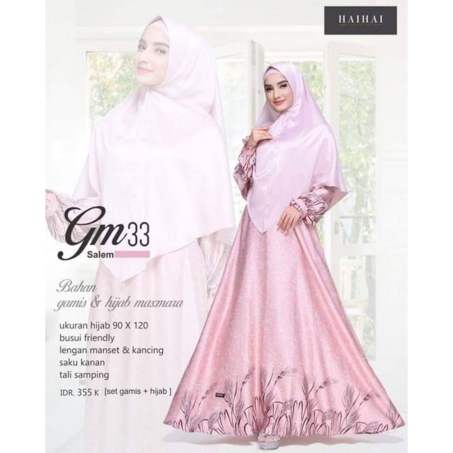 GM 33 HAITWO GAMIS PLUS HIJAB