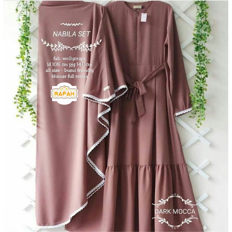 nabila gamis set