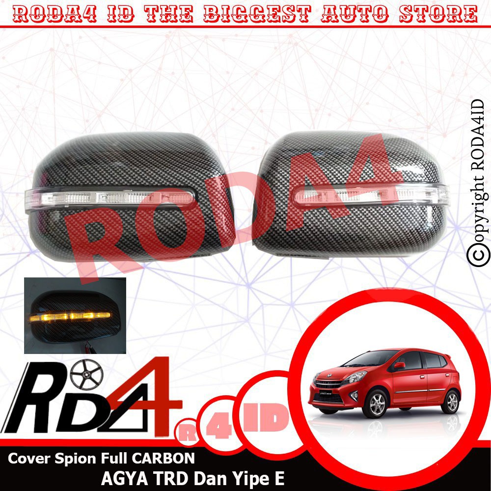 Cover Spion Full Carbon Agya Tipe TRD Dan Tipe E