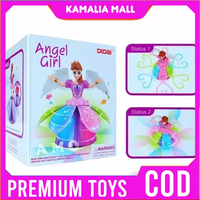 Mainan Boneka Princess barbie Girl Elsa Frozen Dancing Dance Menari Joget Goyang Ada Lampu Musik Had