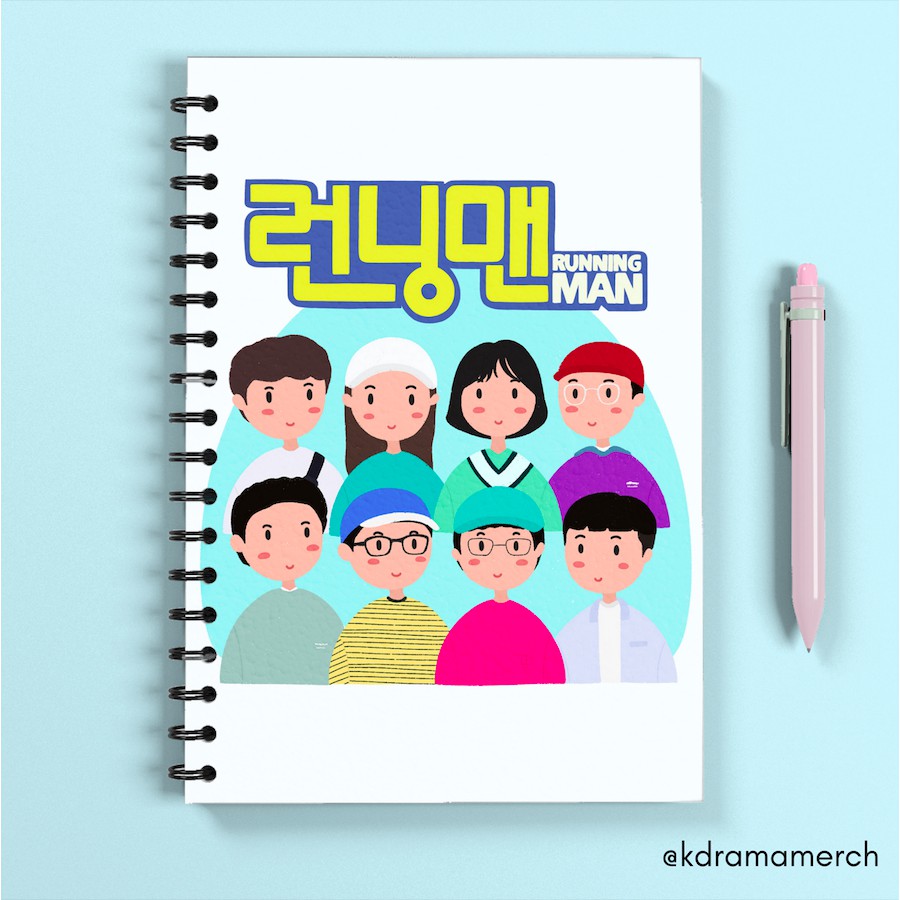 RUNNING MAN NOTEBOOK SPIRAL DRAMA KOREA A5/ DRAMA KOREA / DRAKOR / JOURNAL / JURNAL SOFT COVER