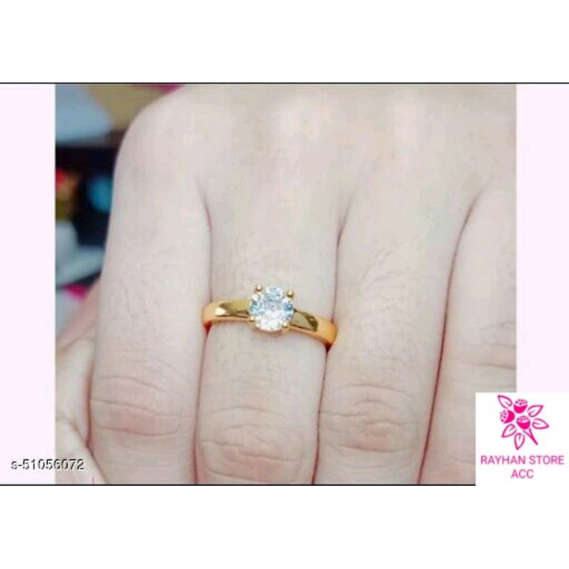 Cincin xuping gold perhiasan wanita motif mata mutiara satu