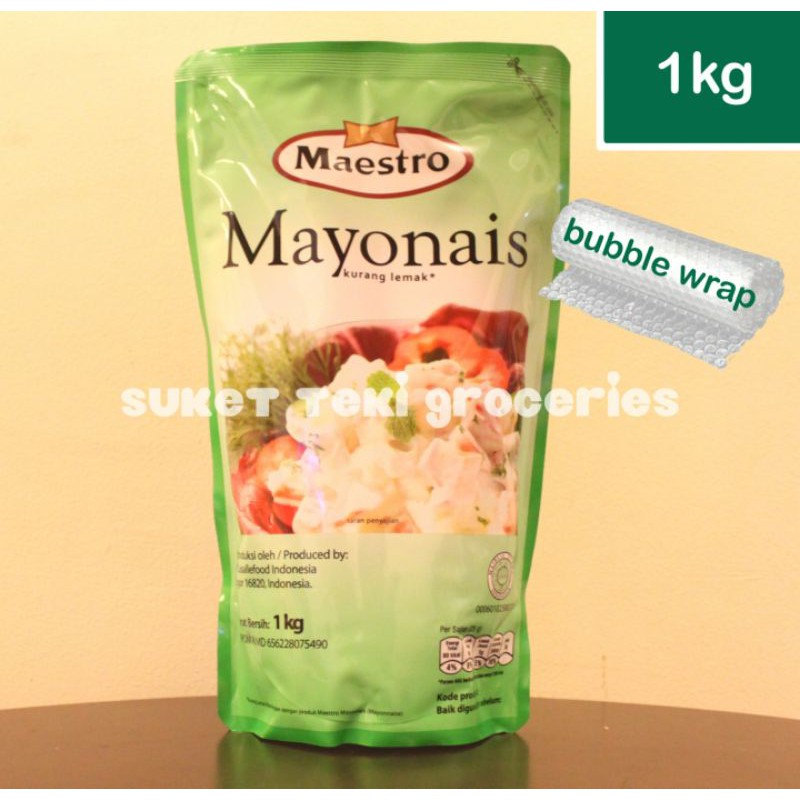 

Mayonaise Maestro 1 kg Light Mayo Refill Pouch 1kg Grosir Ready