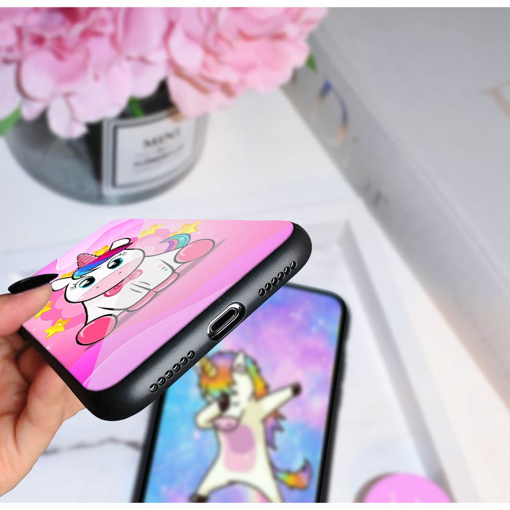 [K52] SoftCase Glass Unic For Oppo Vivo Xiaomi Samsung Iphone Realme a52 a91 a92 a12 a31