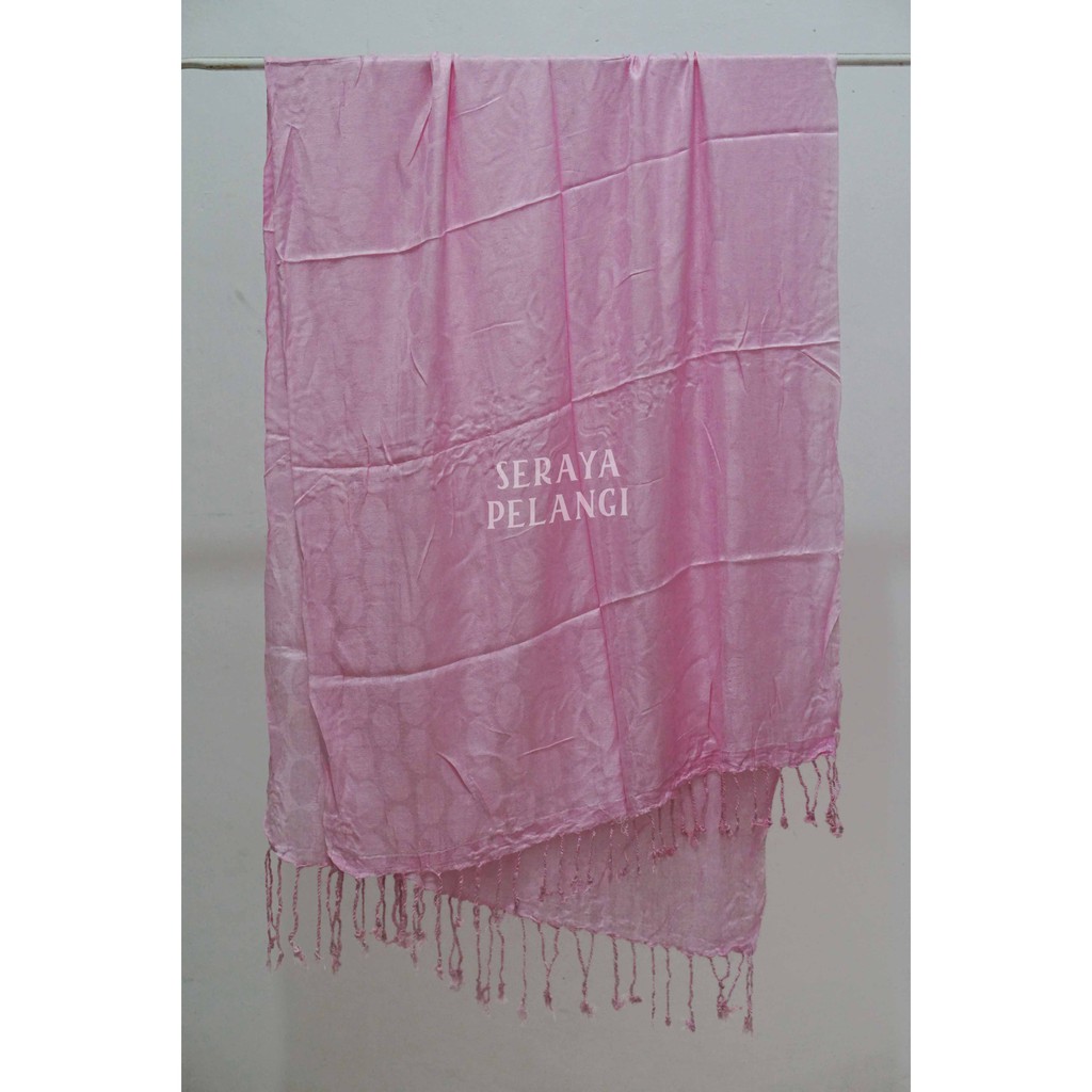 Pashmina Bayangan Motif | Selendang | Scarf | Syal | Shawl | Pasmina | Souvenir | Hadiah | Keong-6. Soft pink