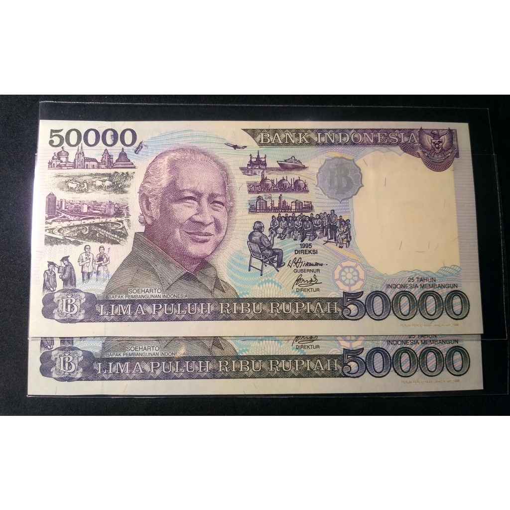 Seri 50000 Suharto Emisi 1995 IMP 1998 GAP 258268 - GAP 258269