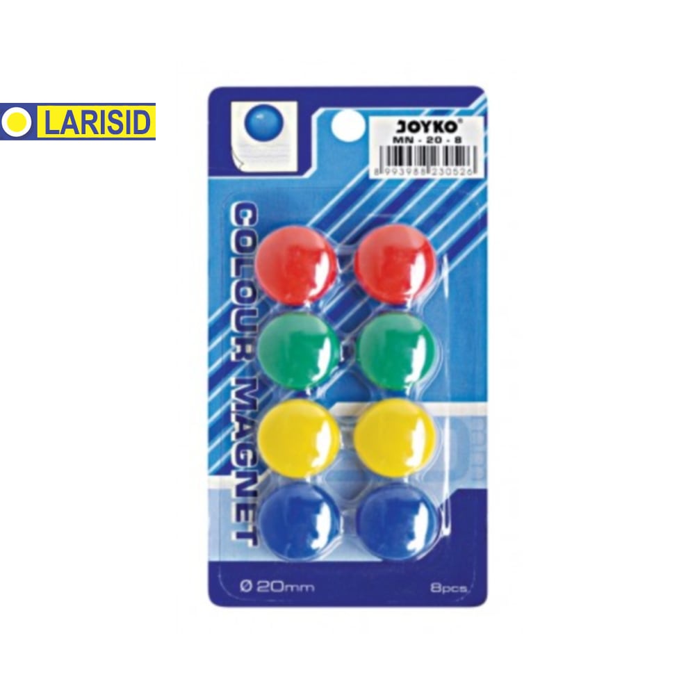 

MAGNET PAPAN TULIS WHITEBOARD KULKAS JOYKO MN-20-8 BULAT 2 CM WARNA