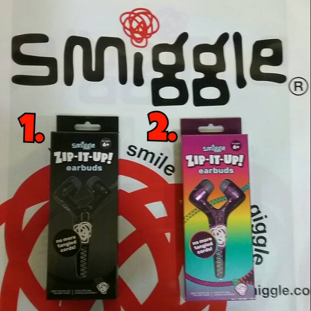 Smiggle zip it up earphone. Earphone anak