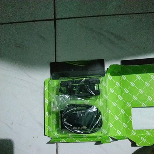 Voltmeter Digital Slim Outdoor Luminos Biru