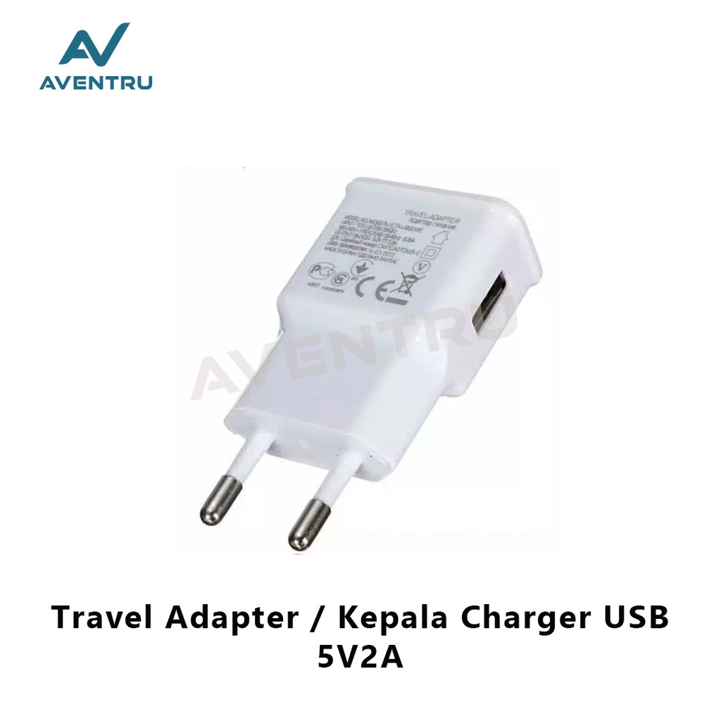 USB Travel Adapter Adaptor Kepala Charger USB 5V 2A