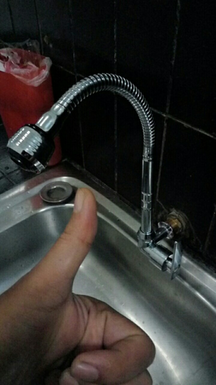 Kran Angsa Flexible Kepala Kecil Engkel 1/2 Chrome