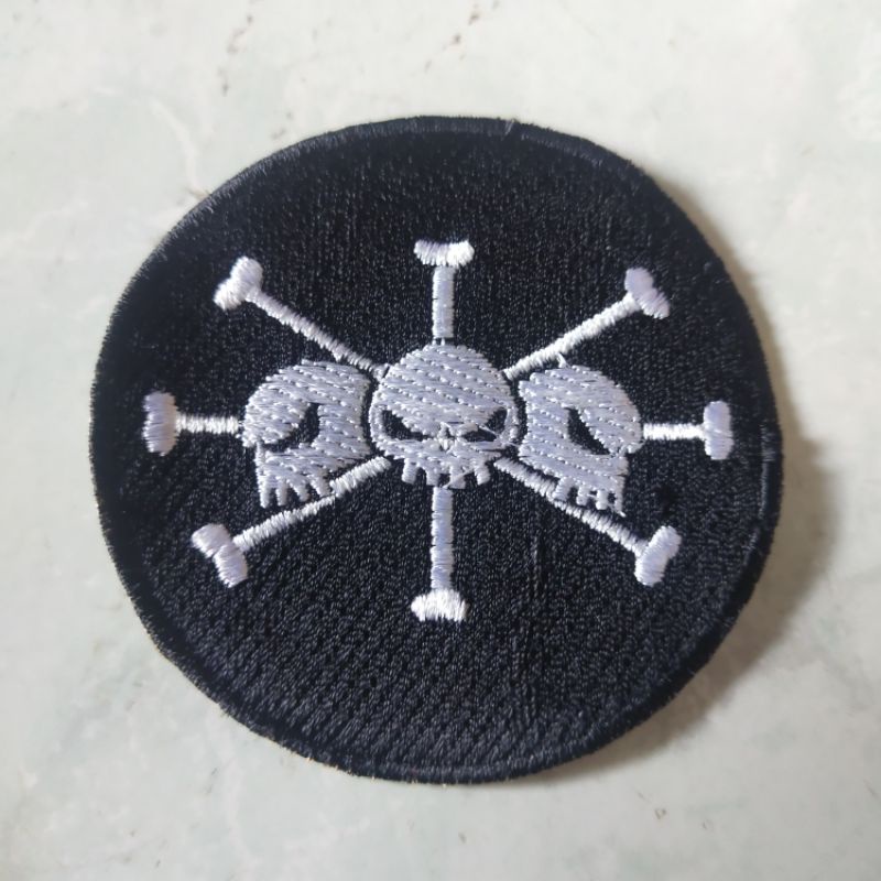 emblem patch bordir kurohige onepiece