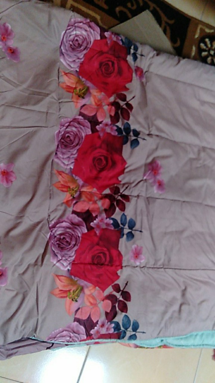 Bedcover Kintakun Deluxe Set Ukuran 160x200 Queen Size Rumbai Grosir Murah