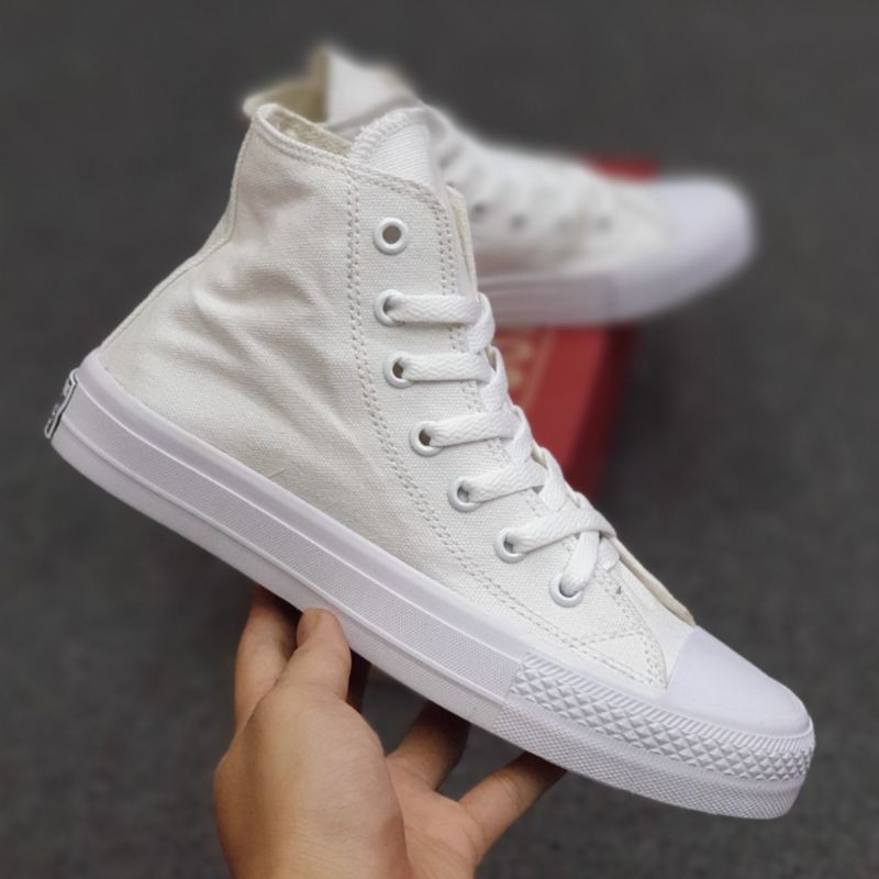 OBRAL SEPATU PUTIH CONVERSE CT ALL STAR HIGH FULL WHITE GRADE ORIGINAL 36-43-4