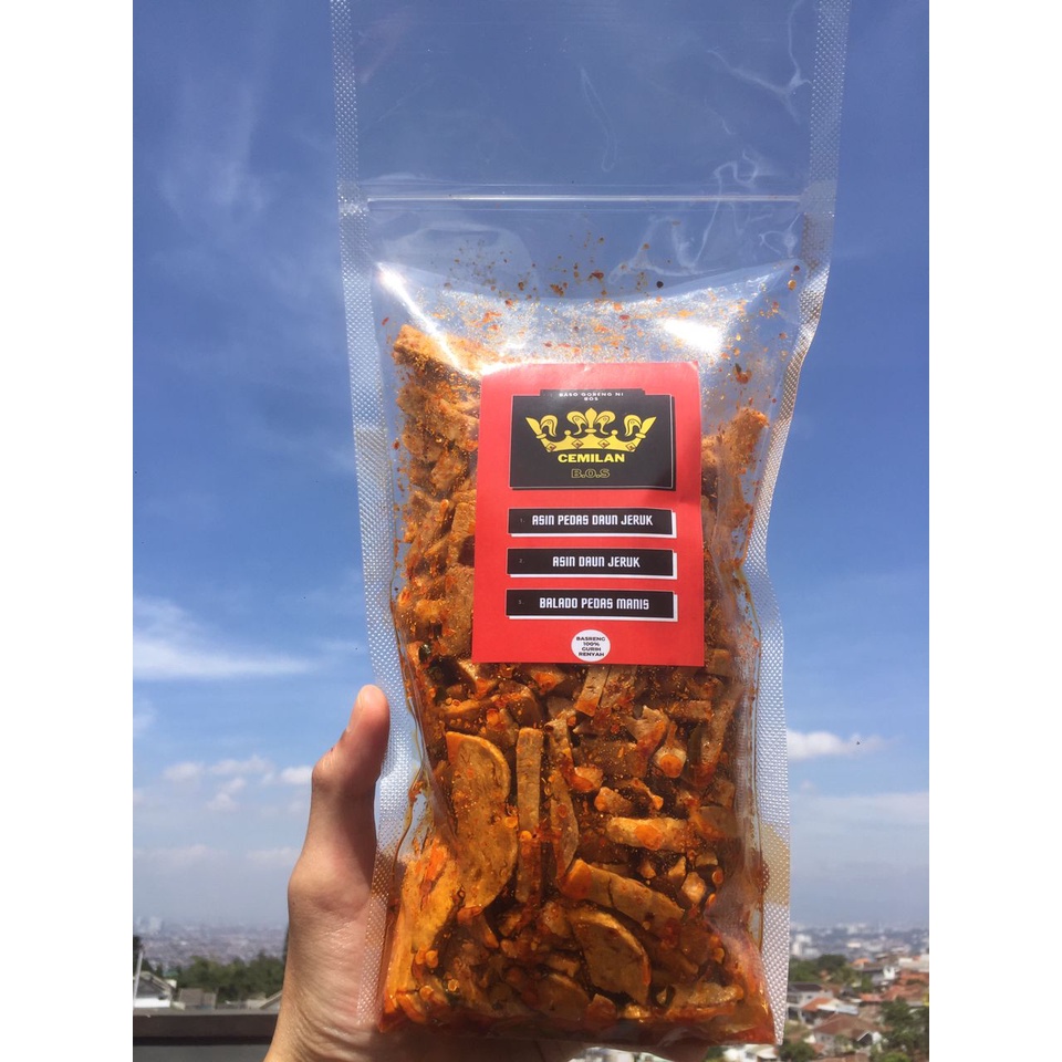 

Basreng pedas asin daun jeruk 500grm