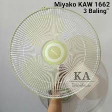 Kipas Angin Miyako Kipas Dinding KAW 1662 / Wall Fan KAW1662 - Putih [16Inch]