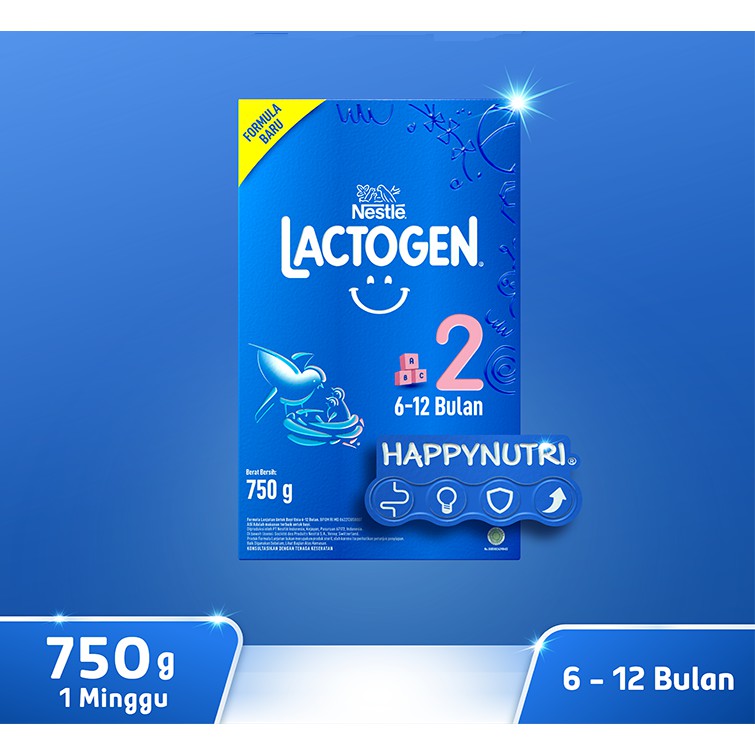 NESTLE Lactogen 2 750 gr Susu Formula Bayi 6-12 Bulan