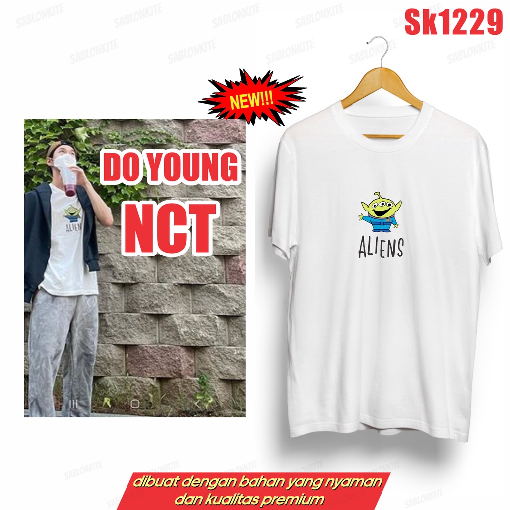 MURAH!!! KAOS DOYOUNG NCT ALIENS SK1229 UNISEX COMBED 30S