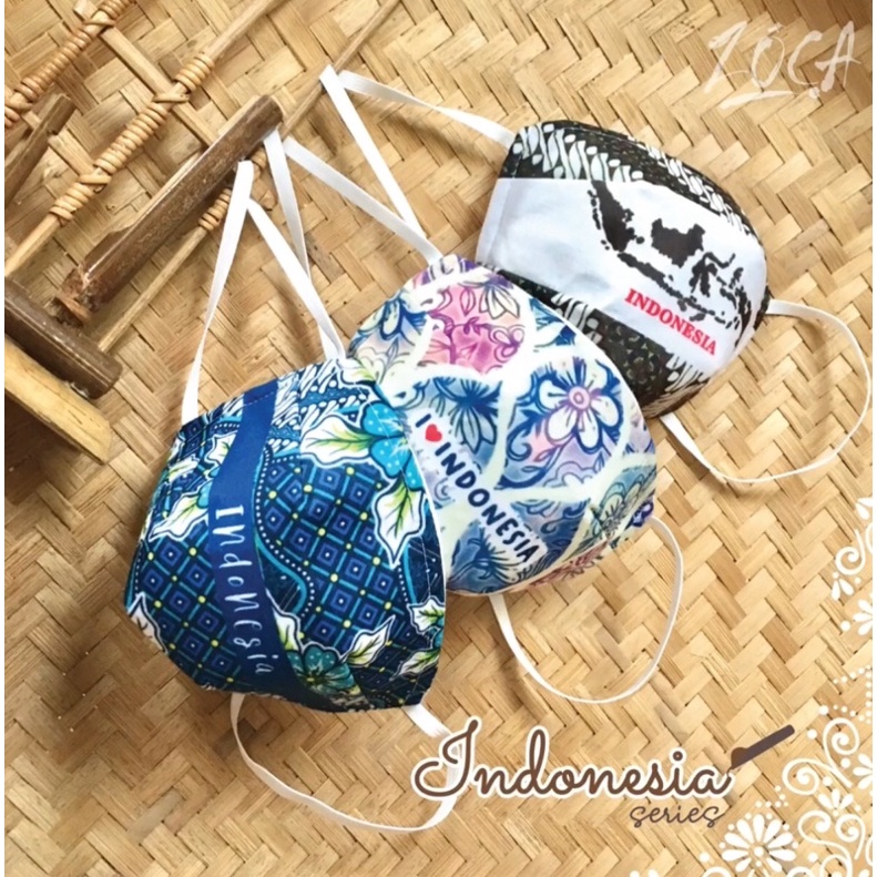 MASKER KAIN 4PLY- BATIK