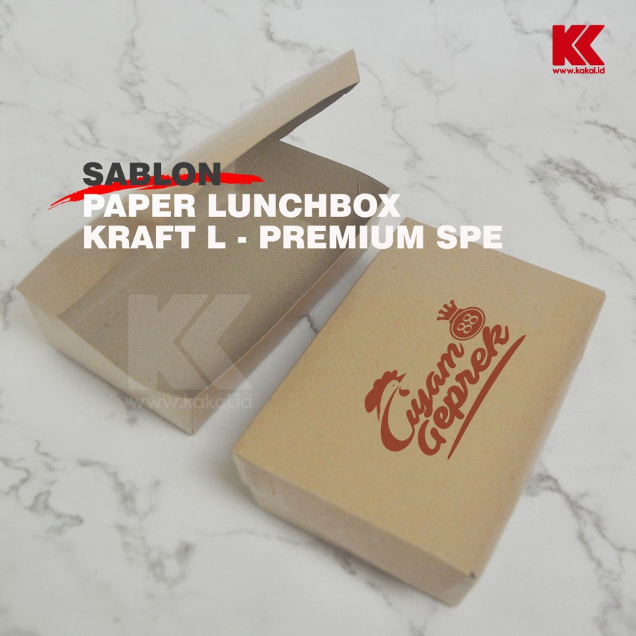 

Paperbox L Kraft / Lunchbox Coklat L PREMIUM DPE @100PCS