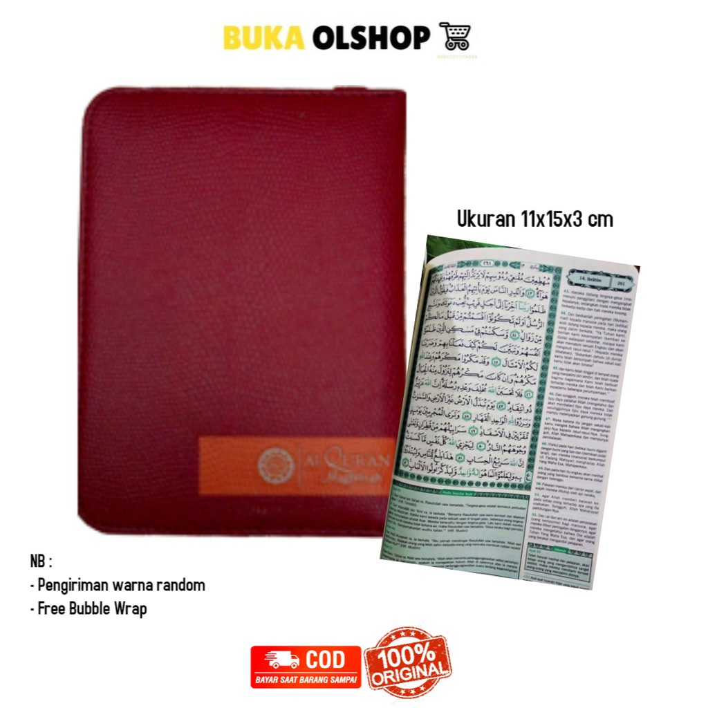 Al Quran Terjemah Resleting AL Hakim Kecil Alquran Maghfirah