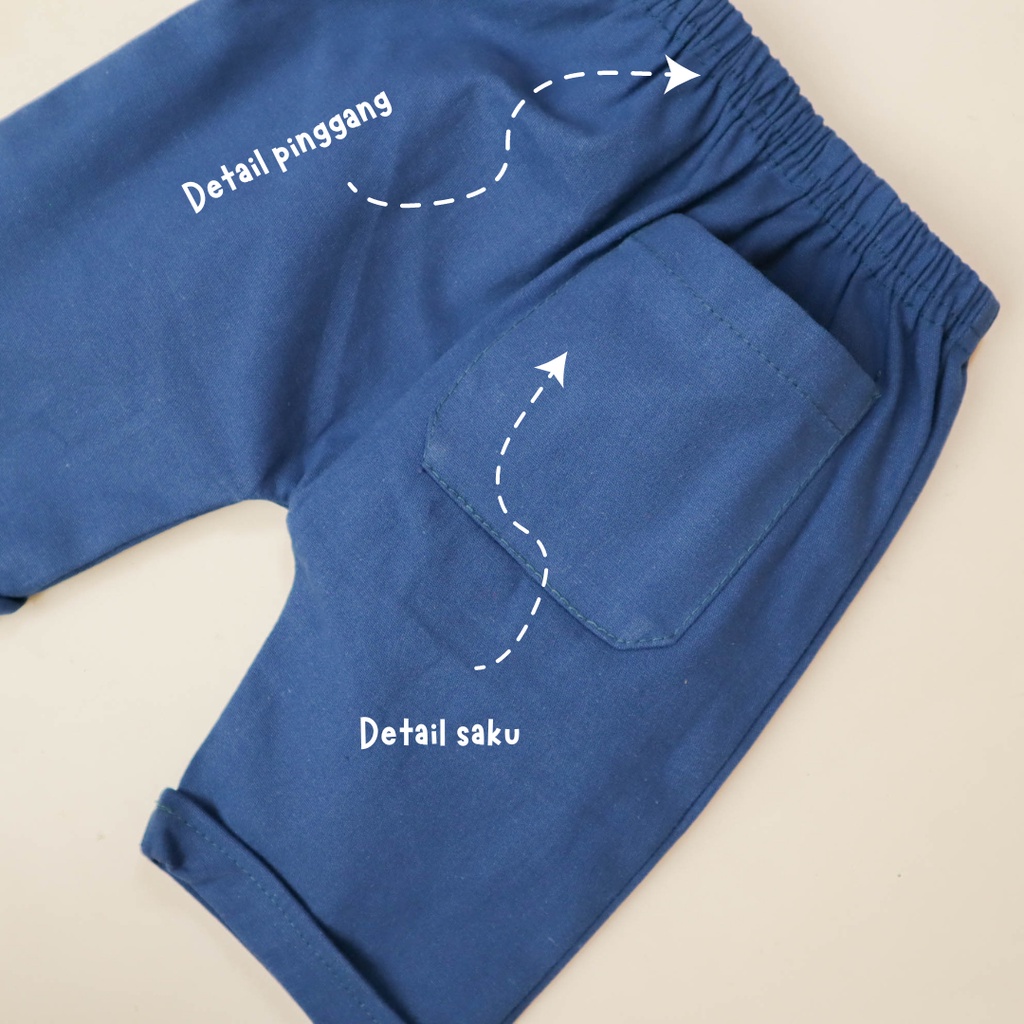 Setelan Baju bayi dan anak cowo/laki-laki usia 0 Bulan - 2 tahun Motif  Kemeja Salur Panjang