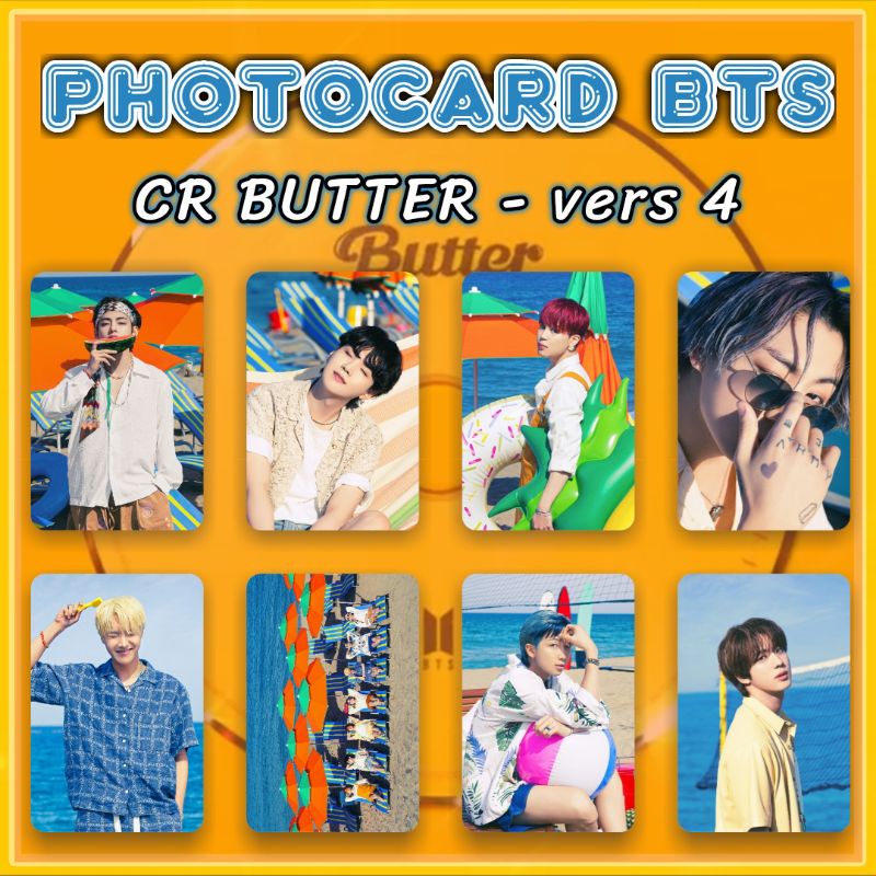 8 lbr - (bisa COD) PHOTOCARD BTS BUTTER PHOTOCARDS BTS PERMISSION TO DANCE ALBUM PC BTS BUTTER POLAR
