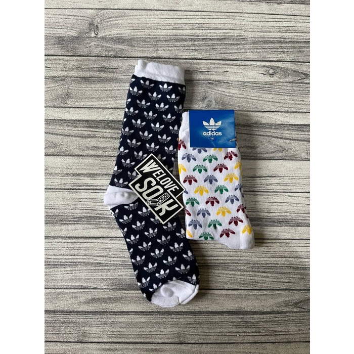 Kaos kaki pria Adidas logo angkle socks original