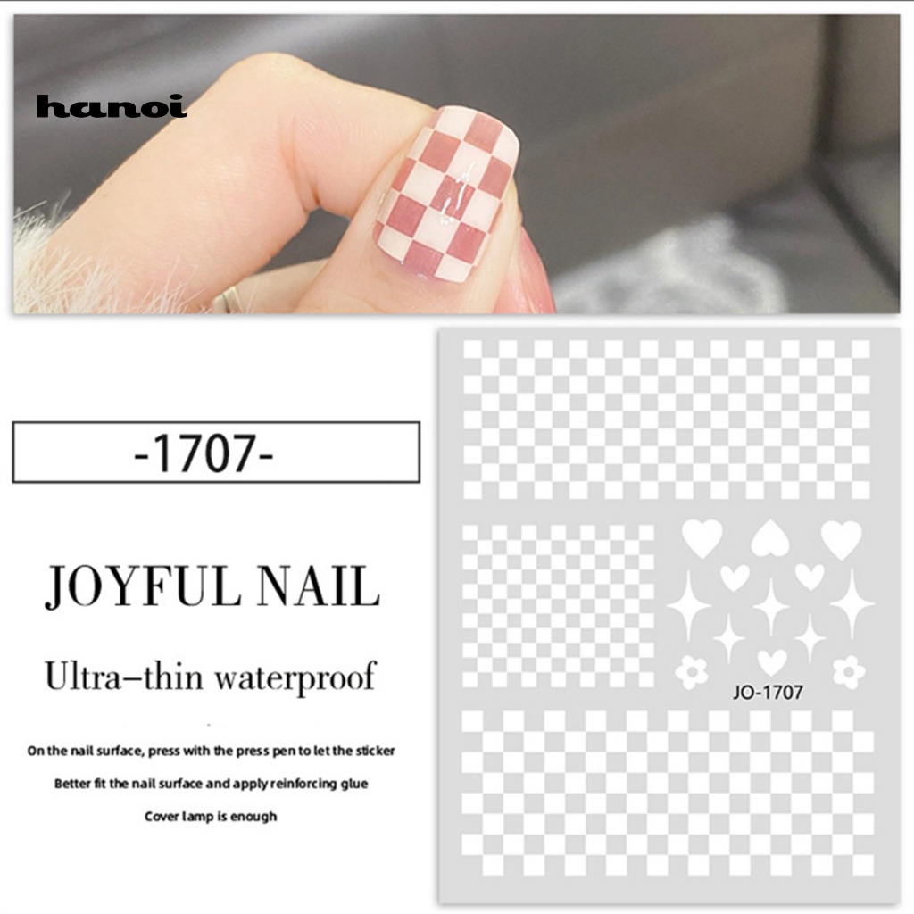 Han_ Stiker Kuku Anti Jatuh Untuk Nail Art