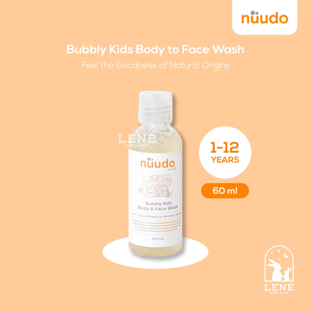 Nuudo Bubbly Kids Body to Face Wash 60ml