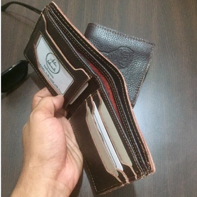 DOMPET LIPAT KULIT FULL‼️ bahan kulit asli berkulitas impor model lipat dua tanp lapisan saku #dompet #dompetkulit #dompetpria #dompetlipat #dompetcowok