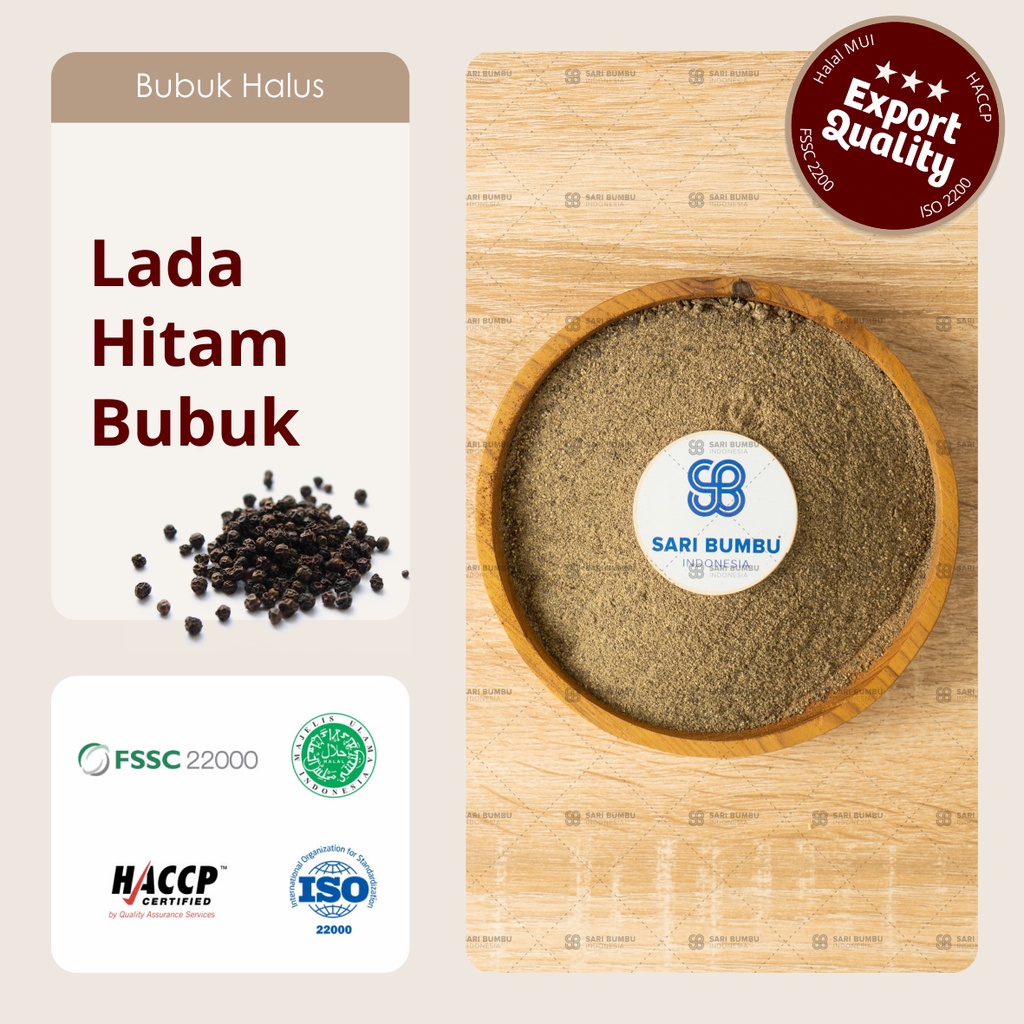 

Black Pepper Powder/ Bubuk Lada Hitam