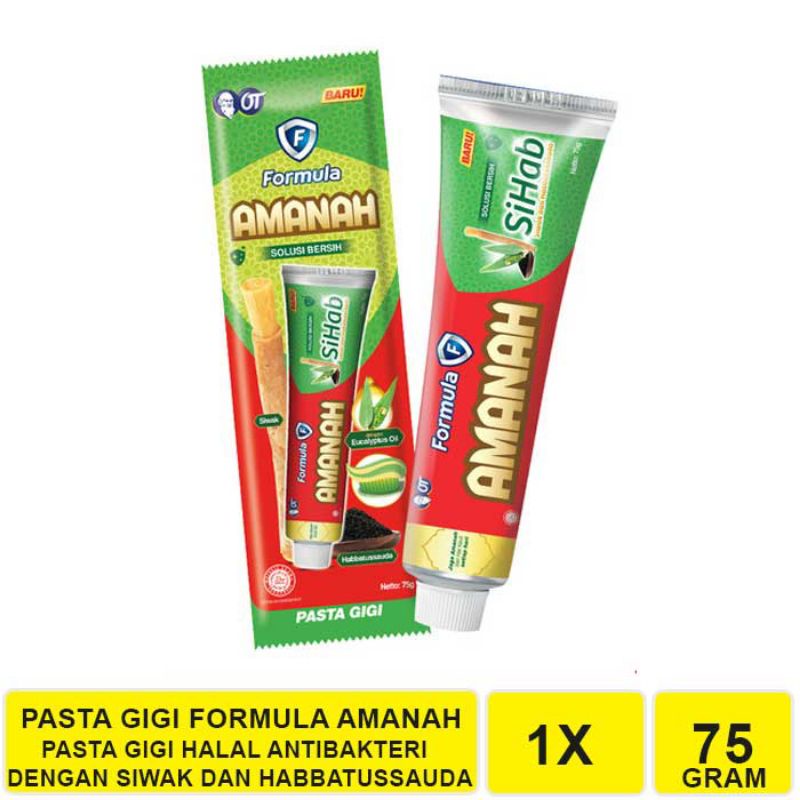 Pasta Gigi Formula Amanah gratis sikat gigi