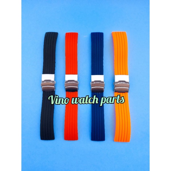 Strap Tali Jam Tangan Karet Salur, Tali Jam Tangan Universal