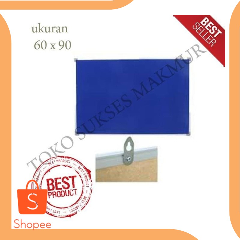 

Jual tools n parts Papan Mading / Softboard Bludru Sakana 60 x 90 cm Gantun Diskon