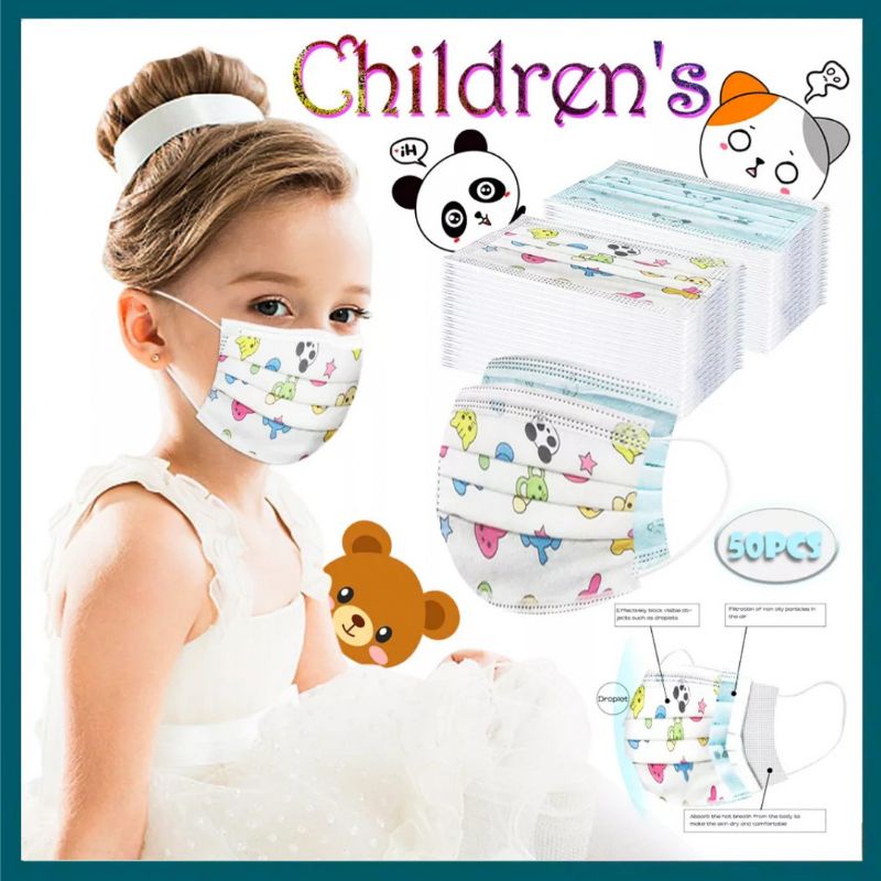 Masker Anak 3ply Karakter 1 Box 50pcs