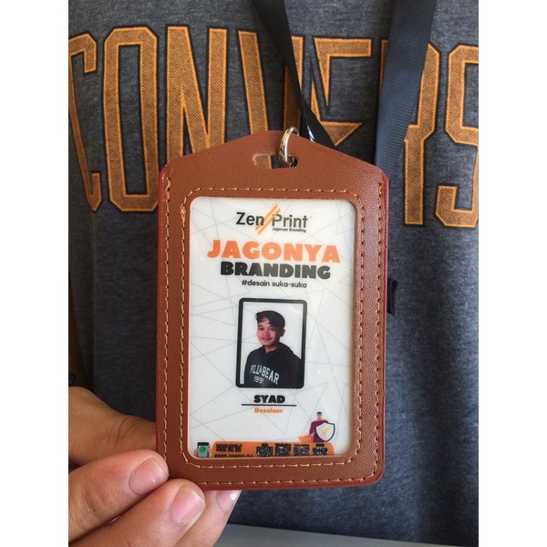 

ID Card Kulit + Tali Canvas + Cetak